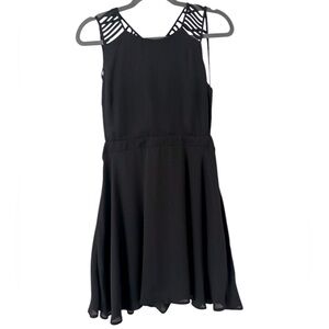 Cotton Candy open back little black dress